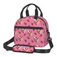thumbnail image 1 of Goofa Strawberry Cake Pattern Lunch Bag ,Insulated Lunch Box, Small Leakproof Cooler Food Lunch Containers Reusable High Capacity Lunch Tote Bags, 1 of 8