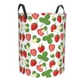 thumbnail image 1 of Goofa Strawberry Printed Circular Hamper,Laundry Basket with Handles,Storage Baskets Foldable,Large Capacity Laundry Hamper-, 1 of 8