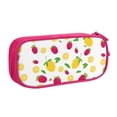 thumbnail image 1 of Goofa Strawberry and Lemon Pattern Big Capacity Pencil Pen Case Office College Large Storage High Capacity Bag Pouch Holder Box Organizer, 1 of 9