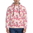 thumbnail image 1 of Goofa Summer Flamingo for Men's Hooded Sweatshirt - Lightweight Pullover Hoodie with Kangaroo Pocket, Perfect for Everyday Wear-Medium, 1 of 7