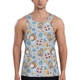thumbnail image 1 of Goofa Summer Time With Gnome Pattern Men's Workout Tank Top Slim-Fit Tank Quick Dry Fit Muscle Tank Top Beach Tank Top Bodybuilding Sleeveless T Shirt-Medium, 1 of 7