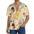 thumbnail image 1 of Goofa Summer Travel Printed Men's Casual Short-sleeved Shirt,Lightweight Breathable Button-down,Summer Casual men's top,Versatile Fashion shirt-XX-Large, 1 of 7
