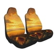 thumbnail image 1 of Goofa Sunflower Sunset Rainfall Printed Car Seat Covers, Automotive Seat Covers for Cars Trucks and SUVs, Quick Setup Universal Fit Elastic Seat Covers-2 PCS, 1 of 6