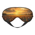 thumbnail image 1 of Goofa Sunflower Sunset Rainfall Printed Sleep Eye Mask for Men Women, Zero Eye Pressure Sleeping Mask, Light Blocking Night Blindfold, Soft Eye Shade Cover, 1 of 7