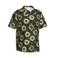 thumbnail image 1 of Goofa Sunflowers Hawaiian Shirt for Men, Unisex Summer Beach Casual Short Sleeve Button Down Shirts,Aloha Tropical Floral print shirt-XX-Large, 1 of 9