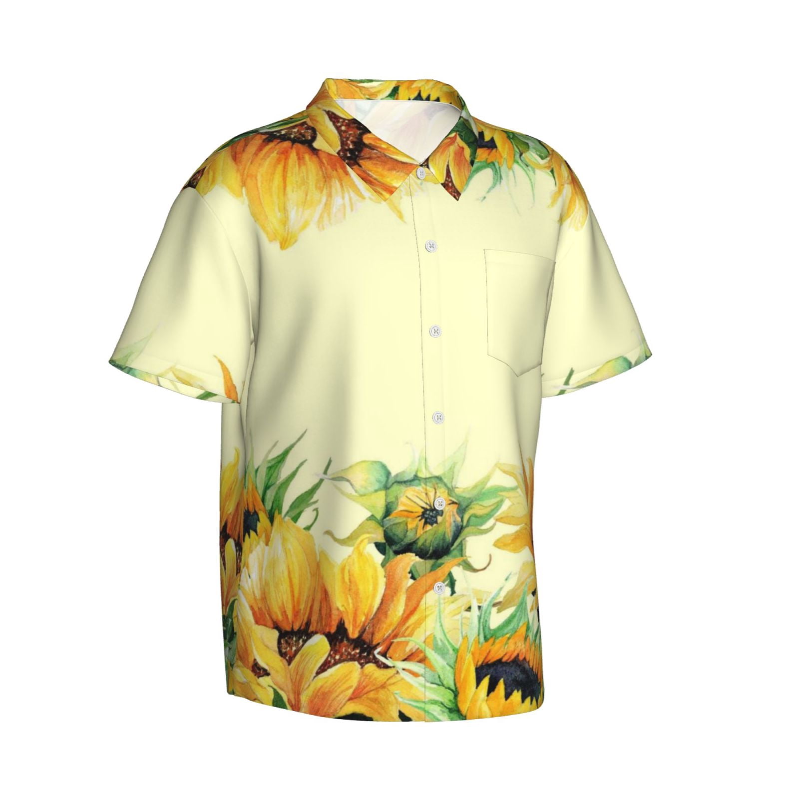 Goofa Sunflowers On A Yellow Background Hawaiian Shirt For Men Unisex goofa-sunflowers-on-a-yellow-background-hawaiian-shirt-for-men-unisex