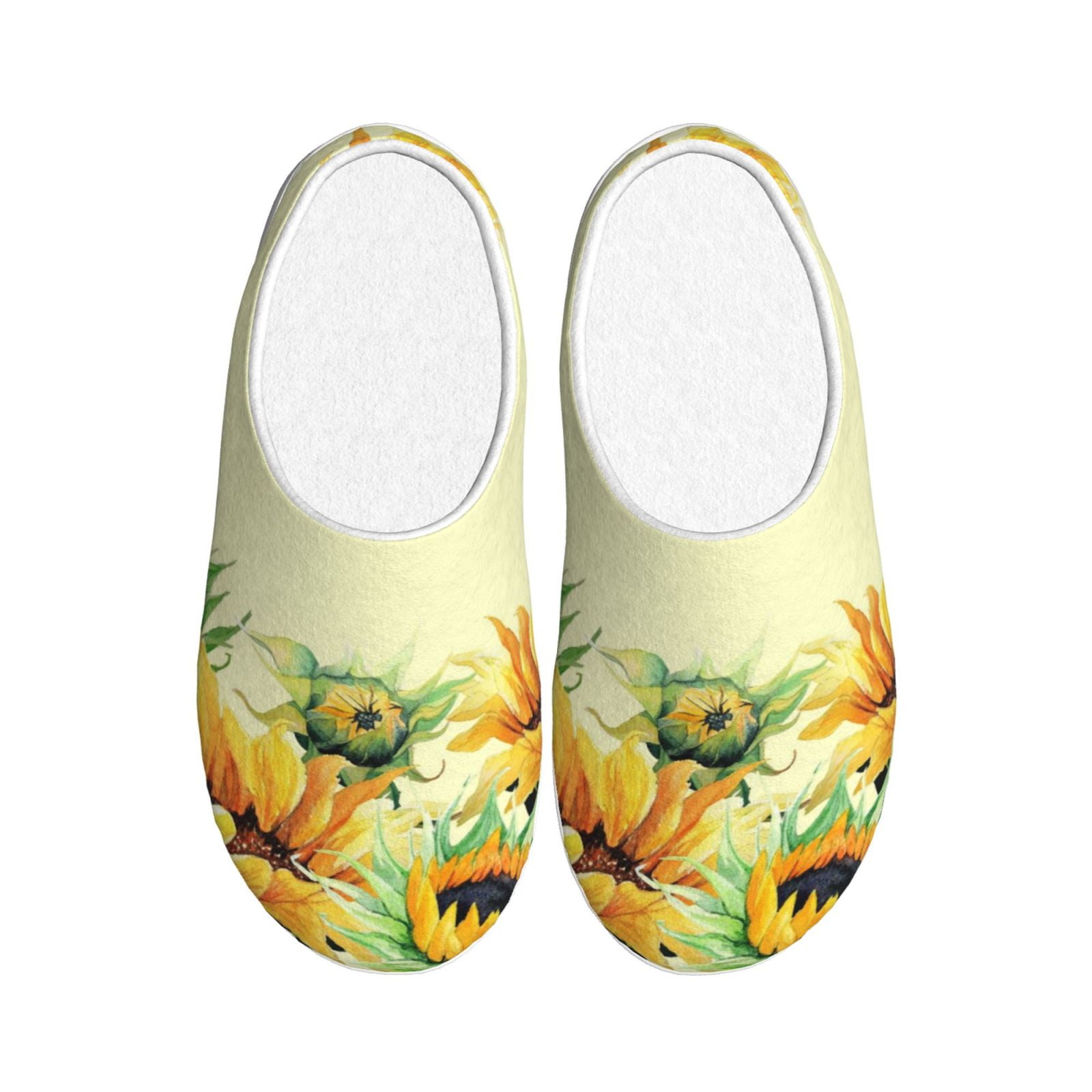 Colorful Daisy Pattern Print Premium Home Slippers main image 0