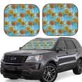 thumbnail image 1 of Goofa Sunflowers Pattern 2 Piece Car Windshield Sun Shade Foldable | Front Windshield Shade for Sun, Heat and UV Rays | Sunshade for Car Front Window-Large, 1 of 7