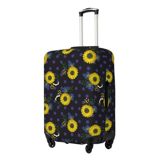 Goofa Sunflowers Pattern Luggage Covers For Suitcase,Suitcase Cover Protector Fit 18-32 Inch Luggage-X-Large