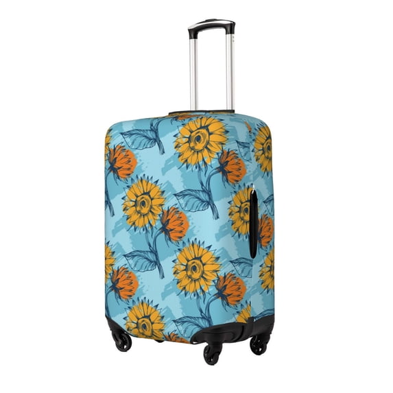 Goofa Sunflowers Pattern Luggage Covers For Suitcase,Suitcase Cover Protector Fit 18-32 Inch Luggage-