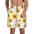 thumbnail image 1 of Goofa Sunflowers Printed Mens Swim Trunks Summer Quick Dry Short Beach Swimwear Bathing Suits-Small, 1 of 9