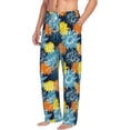 thumbnail image 1 of Goofa Sunflowers Printed Soft Pajama Pants for Men, Wide Leg Comfy Casual Lounge Yoga Pants-Large, 1 of 9