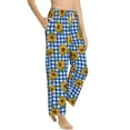 thumbnail image 1 of Goofa Sunflowers Printed Soft Pajama Pants for Women, Wide Leg Comfy Casual Lounge Yoga Pants-Large, 1 of 9