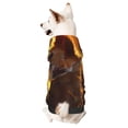 thumbnail image 1 of Goofa Sunset Sunflower Cow Pattern Small Dog Sweater Hoodies Pet Grey Hooded Soft Fleece Sweatshirts with Pocket Fall Winter Puppy Cat Sweaters Warm Clothes-Medium, 1 of 8