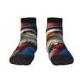 thumbnail image 1 of Goofa Surreal Bald Eagle Gentleman Pattern Non Slip Socks with Grips for Elderly, Crew Socks Yoga Hospital Socks Cushioned Sole Gripper Socks for Men Women, 1 of 5