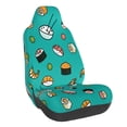thumbnail image 1 of Goofa Sushi Pattern Elastic Car Seat Cover - Stretchable Auto Seat Protector, Easy to Install and Clean for Cars, SUVs, Trucks, and Vans, 1 of 5