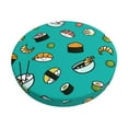 thumbnail image 1 of Goofa Sushi Printed Stool Covers Round, Waterproof Round Bar Stool Covers Anti-Slip Round Bar Stool Seat Cover with Elastic Bands Durable -12 inch, 1 of 7