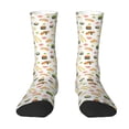 thumbnail image 1 of Goofa Sushi and Rolls Printed Men's Crew Socks, Soft Durable Breathable Moisture-Wicking with Odor Control Cotton socks, 1 of 9