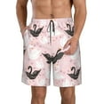 thumbnail image 1 of Goofa Swan And Flowers2 Printed Mens Swim Trunks Summer Quick Dry Short Beach Swimwear Bathing Suits-X-Large, 1 of 9