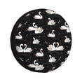 thumbnail image 1 of Goofa Swan And Dragonflies Pattern Universal Tire Cover for Jeep, SUV, Truck, and Trailer – Waterproof, UV-Resistant,Easy to Install, Fits 14"-17" Tires-17 inch, 1 of 6