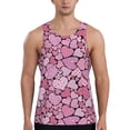 thumbnail image 1 of Goofa Sweet Heart Pattern Men's Workout Tank Top Slim-Fit Tank Quick Dry Fit Muscle Tank Top Beach Tank Top Bodybuilding Sleeveless T Shirt-XX-Large, 1 of 7