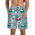 thumbnail image 1 of Goofa Swimming Bulldog Printed Mens Swim Trunks Summer Quick Dry Short Beach Swimwear Bathing Suits-3X-Large, 1 of 9