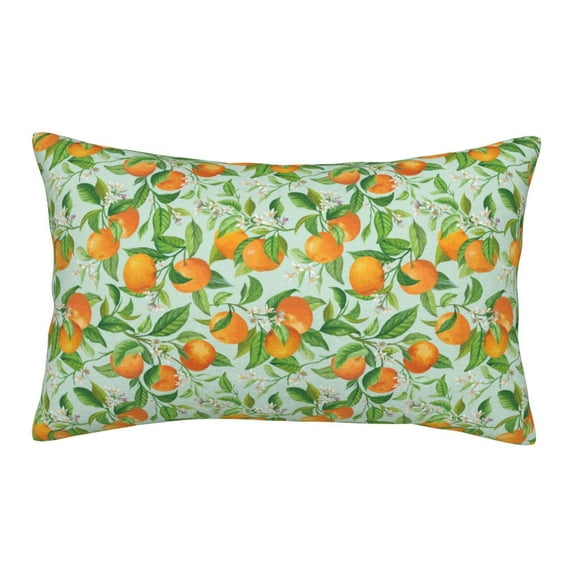 Goofa Tangerine Pattern Pillow Case – Plush & Soft Cushion Cover, Hypoallergenic Throw Pillow Case for Comfortable Sleep with Envelope Closure-20"x30"