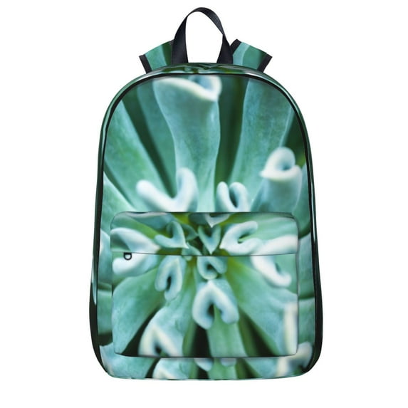 Goofa Teal Cactus Printed Backpack,Laptop Backpack,Durable Anti-Theft Travel Work Backpack,Water-resistant Backpack