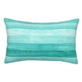 thumbnail image 1 of Goofa Teal Turquoise Print Plush Throw Pillow Case, Soft Velvet with Hidden Zipper, Decorative Cushion Cover for Sofa, Bed, Car, and Home Décor-16"x24", 1 of 6