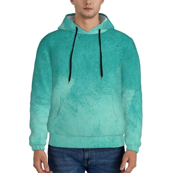 Goofa Teal Turquoise1 for Men's Hooded Sweatshirt - Lightweight Pullover Hoodie with Kangaroo Pocket, Perfect for Everyday Wear-3X-Large