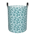 thumbnail image 1 of Goofa Teal turquoise shell Printed Circular Hamper,Laundry Basket with Handles,Storage Baskets Foldable,Large Capacity Laundry Hamper-Medium, 1 of 6