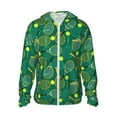 thumbnail image 1 of Goofa Tennis Rackets and Balls Printed Women's UPF 50+ Sun Protection Hoodie Jacket Lightweight Long Sleeve Sun Shirt for Women with Pocket Hiking Outdoor-Small, 1 of 9