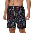 thumbnail image 1 of Goofa Thanksgiving Printed Men's Swim Trunks Board Shorts Quick Dry Mens Swimming Trunks with Compression Liner,Breathable Fit Hawaii Beach Shorts-Large, 1 of 9