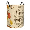 thumbnail image 1 of Goofa Thanksgiving With A Grateful Heart Printed Circular Hamper,Laundry Basket with Handles,Storage Baskets Foldable,Large Capacity Laundry Hamper-Small, 1 of 8