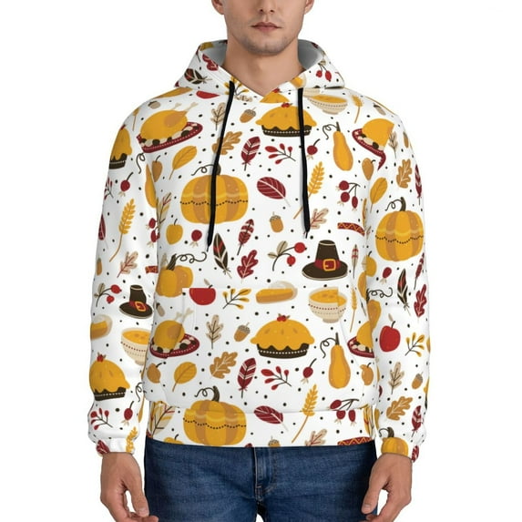 Goofa Thanksgiving for Men's Hooded Sweatshirt - Lightweight Pullover Hoodie with Kangaroo Pocket, Perfect for Everyday Wear-Medium