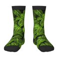 thumbnail image 1 of Goofa Tiny Green Fern Leaves Pattern Children's Crew Socks, Kids' Daily Wear and Sports Socks, Breathable Socks, Sports Socks, Moisture-Wicking Socks for Children, 1 of 6