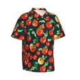 thumbnail image 1 of Goofa Tomatoes Hawaiian Shirt for Men, Unisex Summer Beach Casual Short Sleeve Button Down Shirts,Aloha Tropical Floral print shirt-, 1 of 9