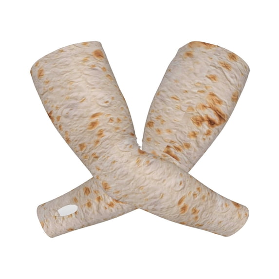 Goofa Tortilla Pattern UV Sun Protection Arm Sleeves, UPF 50 Sports Cooling Arm Compression Sleeves for Men Women Teenager