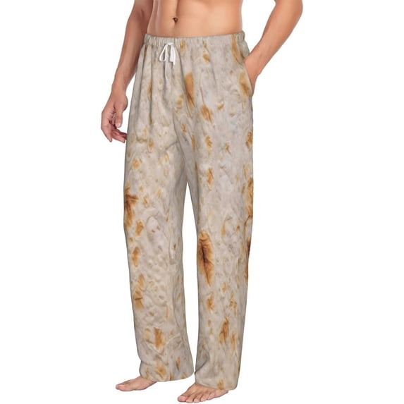Goofa Tortilla Printed Soft Pajama Pants for Men, Wide Leg Comfy Casual Lounge Yoga Pants-XX-Large