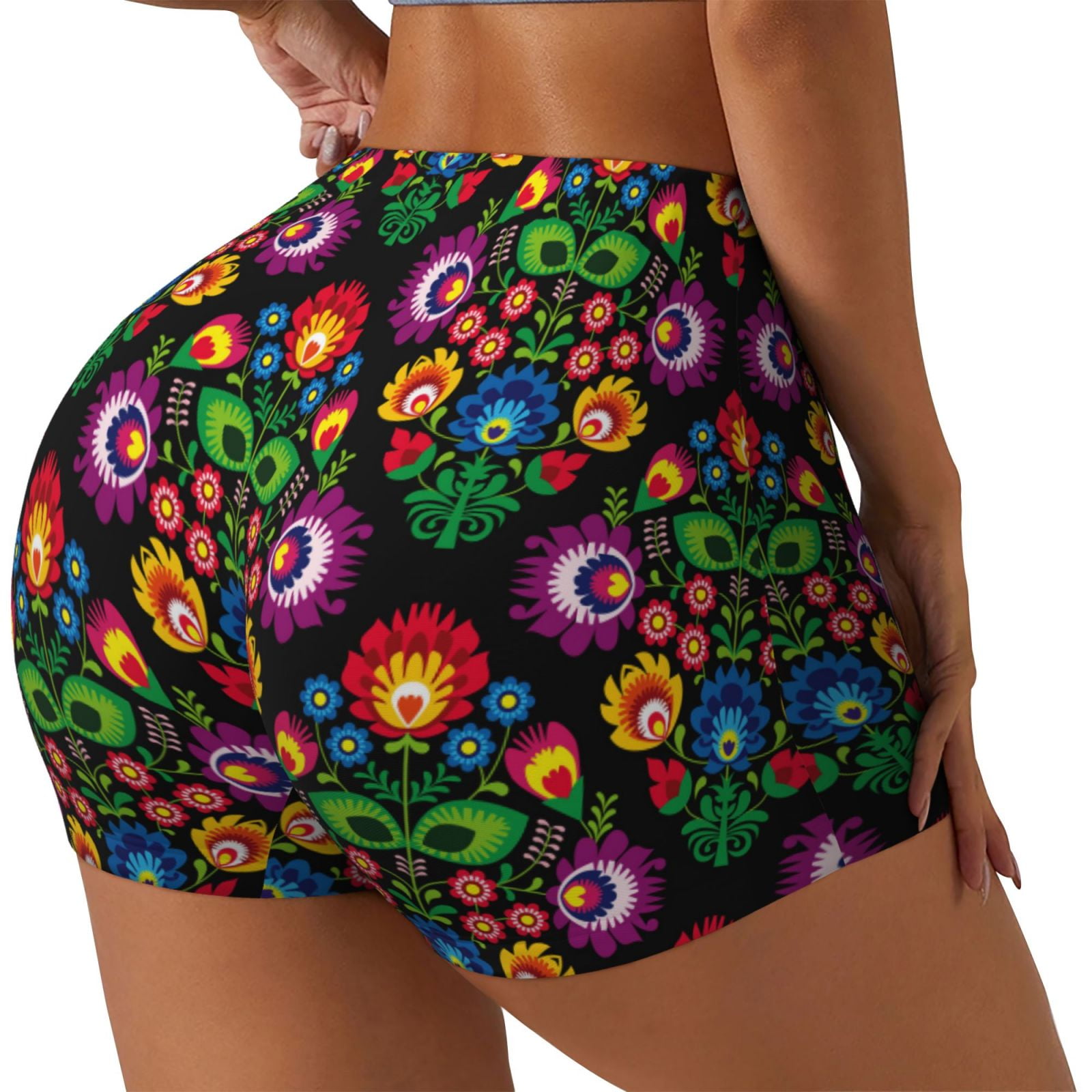 Goobester Women's High-Waisted Shorts - Casual Polyester Booty Shorts For Workout, Lounge, Or Summer Wear - View #5