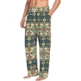 thumbnail image 1 of Goofa Traditional Tribal Aztec1 Printed Soft Pajama Pants for Men, Wide Leg Comfy Casual Lounge Yoga Pants-Small, 1 of 9