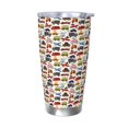 thumbnail image 1 of Goofa Transport for 20 oz Skinny Tumbler Stainless Steel Coffee Mug Slim Vacuum Insulated Travel Cup Car Cup-Without Straw, 1 of 8