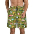thumbnail image 1 of Goofa Transportation Prints Printed Mens Swim Trunks Summer Quick Dry Short Beach Swimwear Bathing Suits-3X-Large, 1 of 9