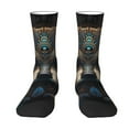 thumbnail image 1 of Goofa Tribal Style Raccoon Printed Men's Crew Socks, Soft Durable Breathable Moisture-Wicking with Odor Control Cotton socks, 1 of 9