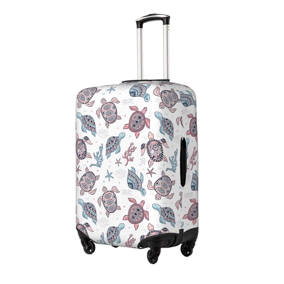 Goofa Tribal Style Turtle Pattern Luggage Covers For Suitcase,Suitcase Cover Protector Fit 18-32 Inch Luggage-Large