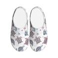 thumbnail image 1 of Goofa Tribal Style Turtle Print Womens Mens Cotton Lightweight House Slippers , Washable Home Slippers,Indoor Comfy Bedroom Cozy Slippers-37/38, 1 of 7