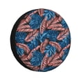 thumbnail image 1 of Goofa Tropical Leaves Pattern Universal Tire Cover for Jeep, SUV, Truck, and Trailer – Waterproof, UV-Resistant,Easy to Install, Fits 14"-17" Tires-16 inch, 1 of 6