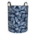 thumbnail image 1 of Goofa Tropical Leaves Printed Circular Hamper,Laundry Basket with Handles,Storage Baskets Foldable,Large Capacity Laundry Hamper-, 1 of 8
