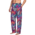 thumbnail image 1 of Goofa Tropical Leaves Printed Soft Pajama Pants for Men, Wide Leg Comfy Casual Lounge Yoga Pants-Small, 1 of 9