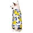 thumbnail image 1 of Goofa Tropical Lemon Pattern Small Dog Sweater Hoodies Pet Grey Hooded Soft Fleece Sweatshirts with Pocket Fall Winter Puppy Cat Sweaters Warm Clothes-X-Small, 1 of 8